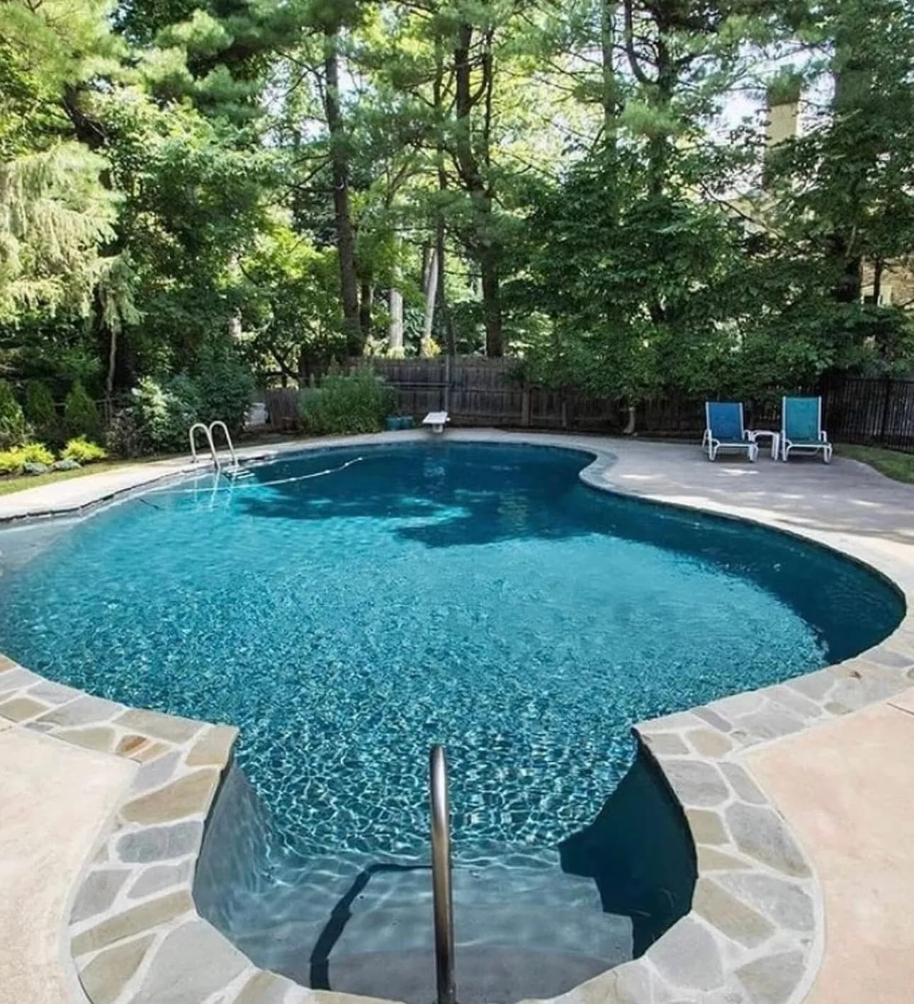 Fiberglass pool and patio project near Plymouth, MA by Flynn Pools and Patios