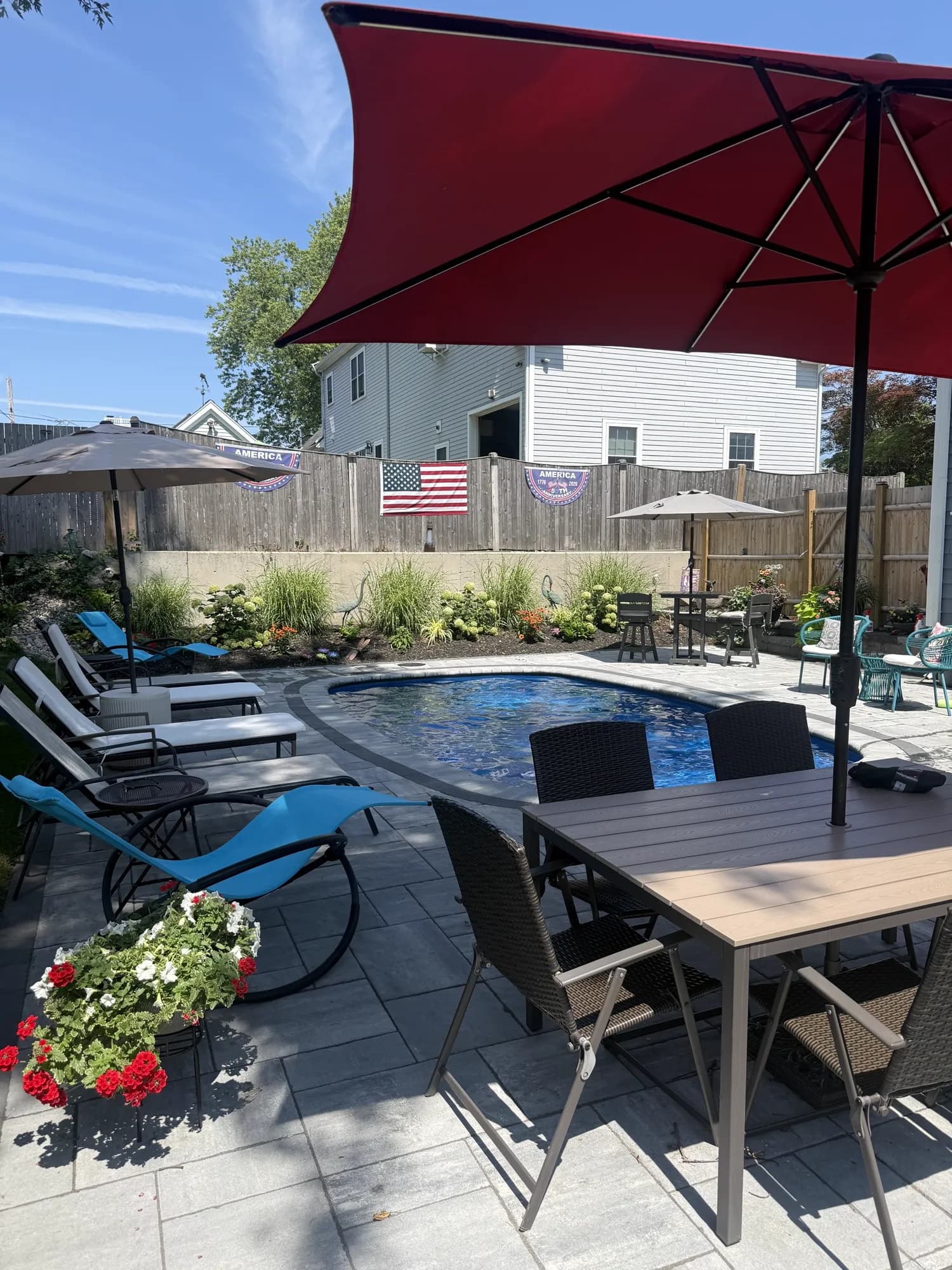 Flynn Pools and Patios completed project on the South Shore of Massachusetts